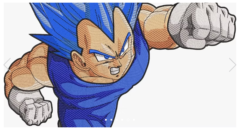 Matriz digital de Vegeta: pontos originais do trabalho de aluno